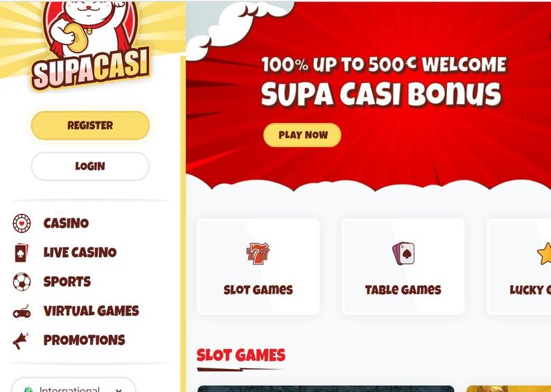 Supcasi Casino Bewertung ☑️| 100% bis zu €500 🔥