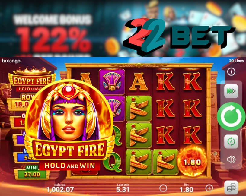 Spielen Sie Egypt Fire: Halten und Gewinnen bei 22Bet - Sie werden es nicht bereuen