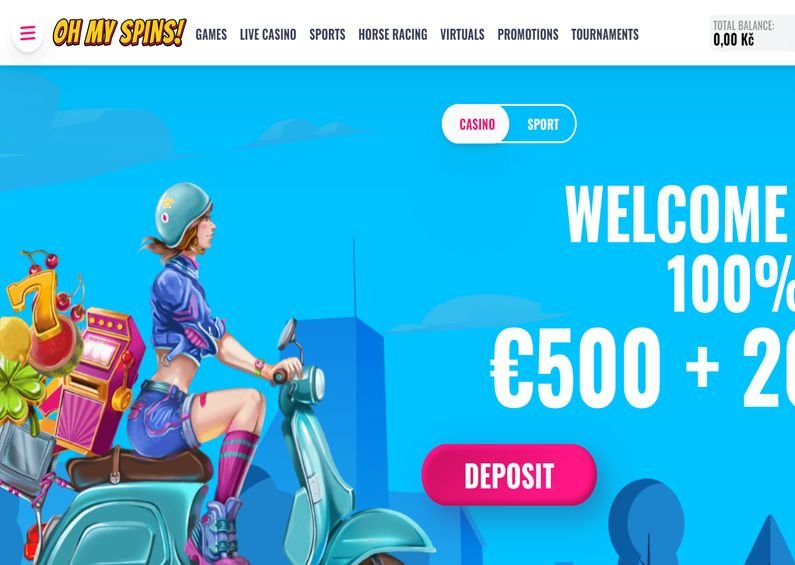 OhMySpins Casino Bewertung ☑️ | 100% bis zu €500 + 200 FS 🔥