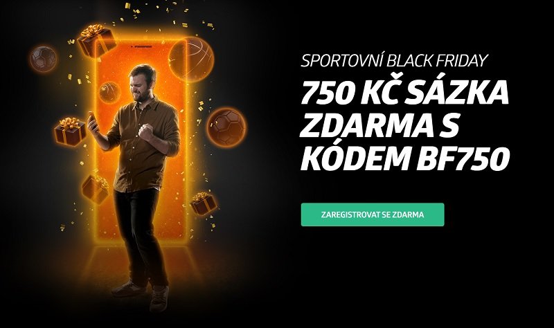 Sport Black Friday bei Betan: 750 CZK Gratiswette
