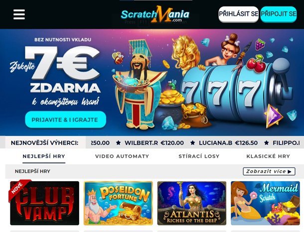 Was ist der Willkommensbonus von ScratchMania Casino?