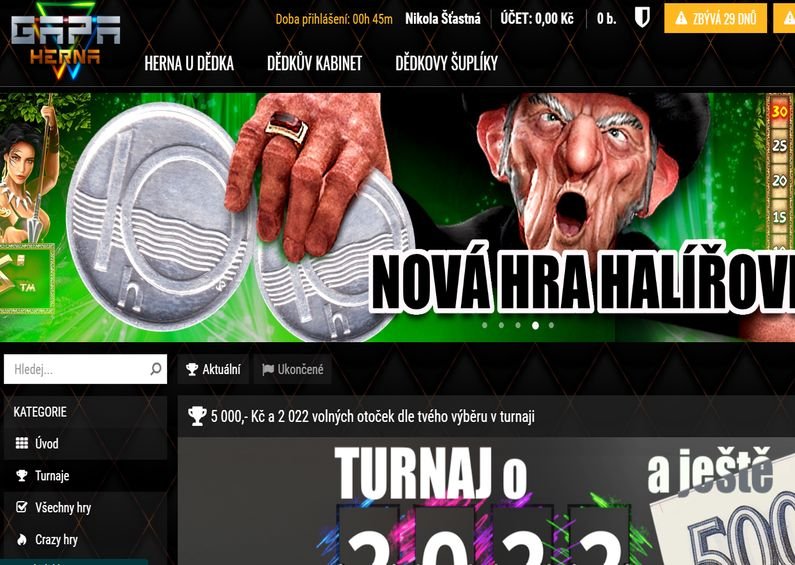 Casino at Grandpa's geht online und verschenkt einen 300 CZK Bonus für die Registrierung🔥
