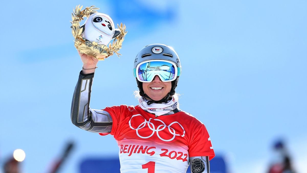 Die berühmte Ester Ledecká gewinnt ihr drittes olympisches Gold!