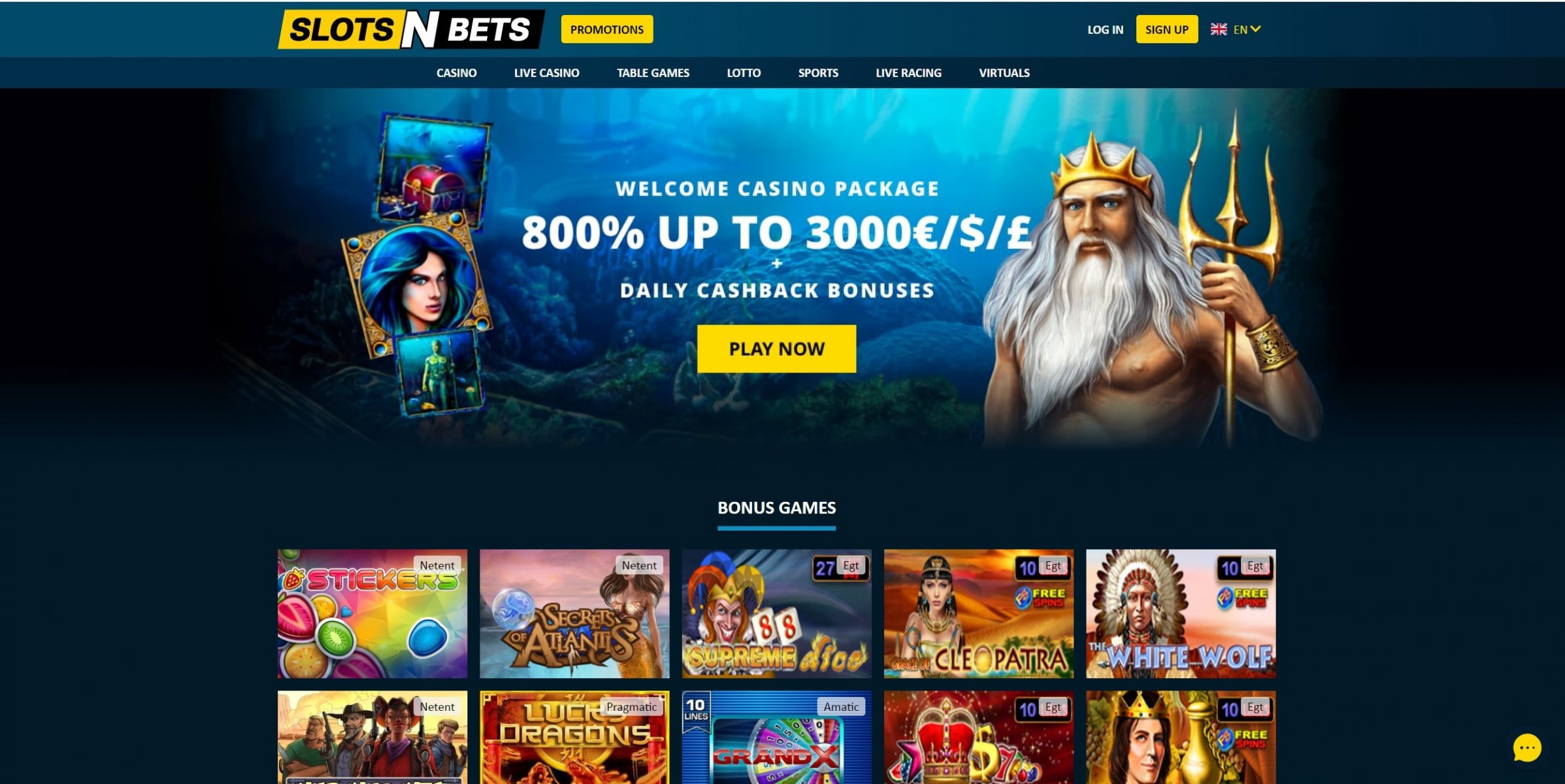 SlotsNBets Casino Überprüfung ☑️ | 800% bis zu €3000 🔥