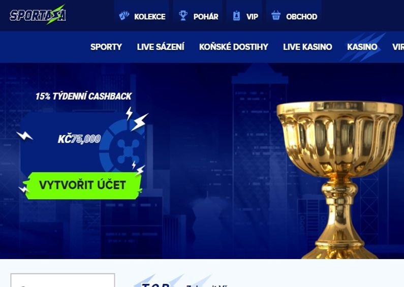 Sportaza Casino Bewertung ☑️ | 100% bis zu 12500Kč + 200 FS 🔥