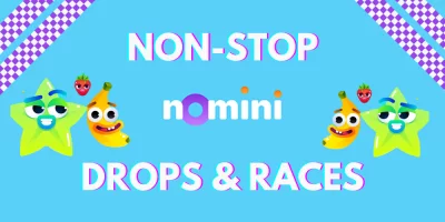 Wetten Sie und gewinnen Sie £100.000.000 bei der Non-Stop Drops and Races Aktion im Nomini Casino!