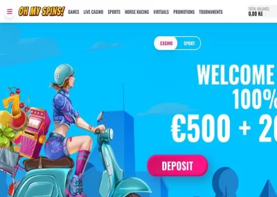 OhMySpins Casino Bewertung ☑️ | 100% bis zu €500 + 200 FS 🔥