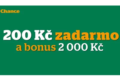Zufallsbonus - 200 Kč gratis + 2 000 Kč auf die erste Einzahlung