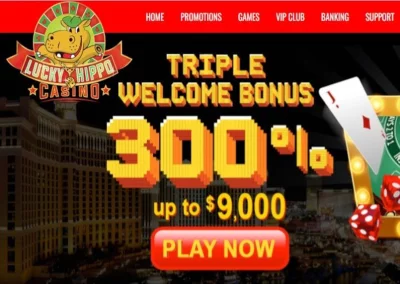 Lucky Hippo Casino Übersicht ☑️ | 300% bis zu $9,000🔥