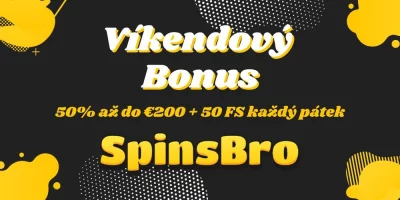 Wochenend-Bonus bei SpinsBro online casino: 50% Bonus und 50 Freispiele jeden Freitag!