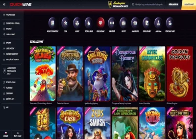 QuickWin Casino Exklusive Spiele