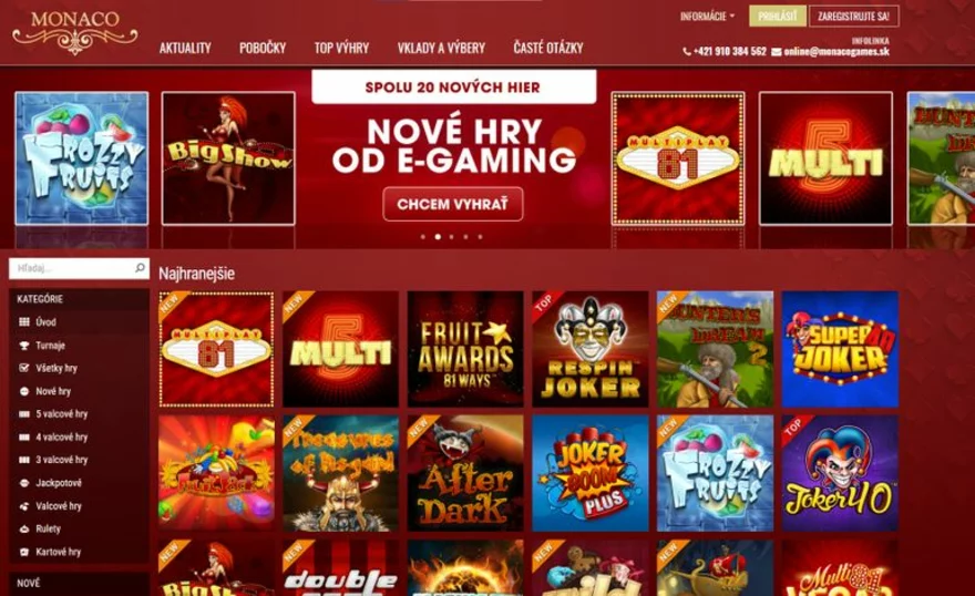 Online casino Monaco