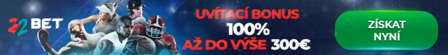 Vstupní bonus za registraci u 22bet