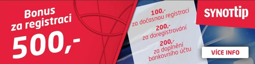 SynotTip 500 Kč zdarma