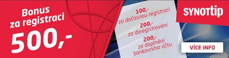 SynotTip 500 Kč zdarma