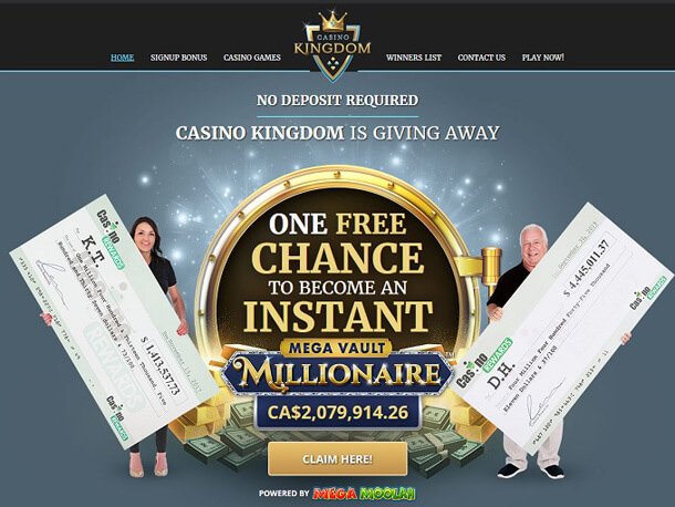 No deposit bonus od Casina Kingdom