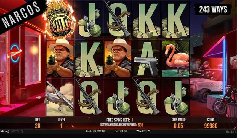 Automat Narcos - Free spins bonus