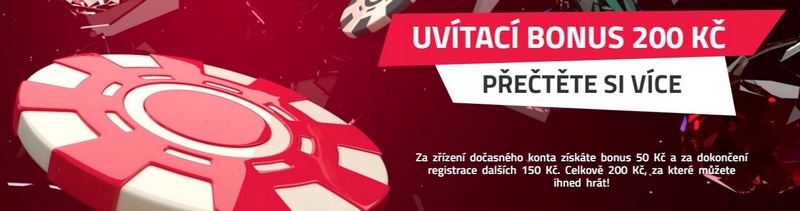 Bonus zdarma za registraci 200 Kč Betor Casino