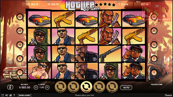 Grafika online automatu HotLife Slot