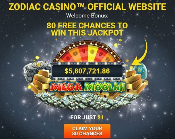 Zodiac Casino - no deposit bonus