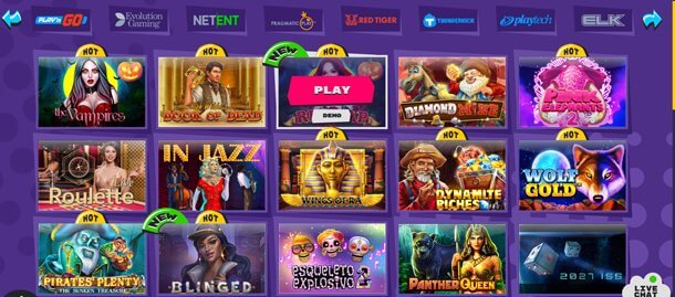 Hazardní hry v online casinu Explosino Casino