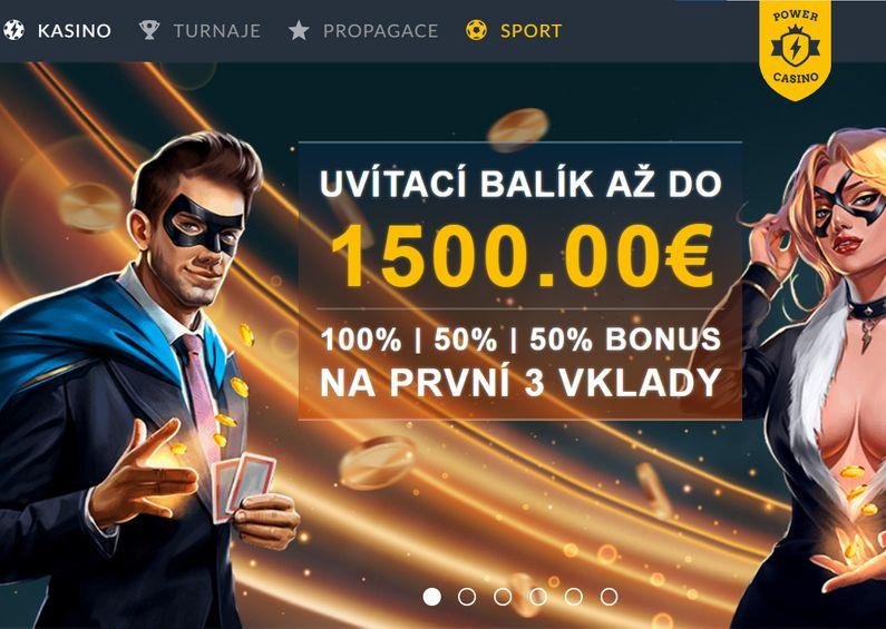 Uvítací bonus - Power Casino