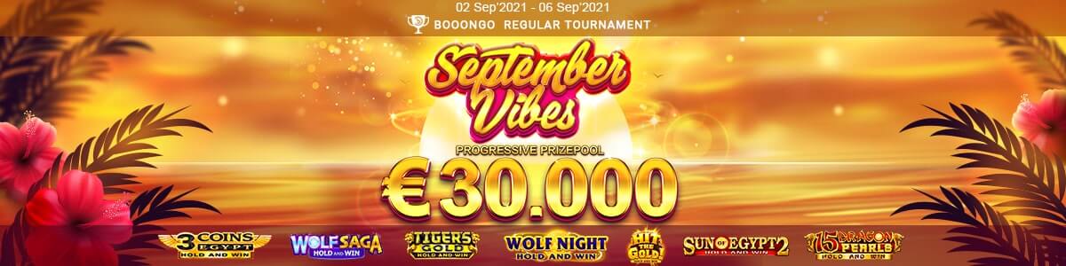 September Vibes turnaj - příklad casino turnaje