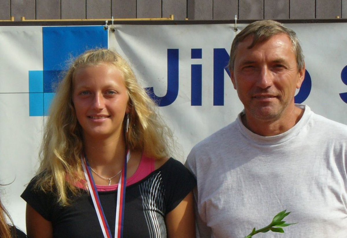 Petra Kvitová se svým otcem Jiřím Kvitou